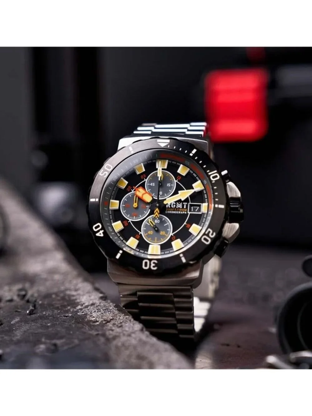 NWT Rgmt Trench Black Dial Men's Watch